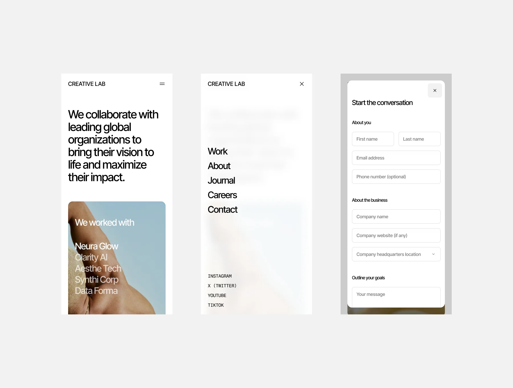Creative Agency Portfolio Website Template 4
