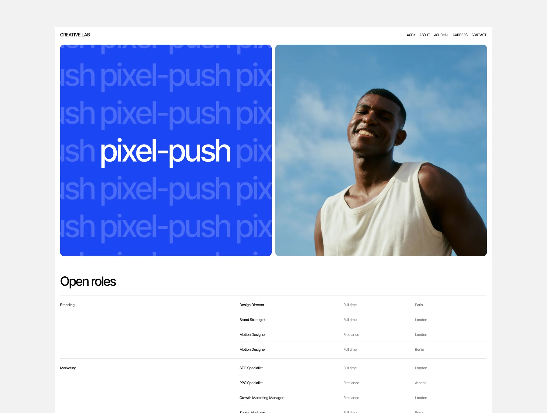 Creative Agency Portfolio Website Template 5