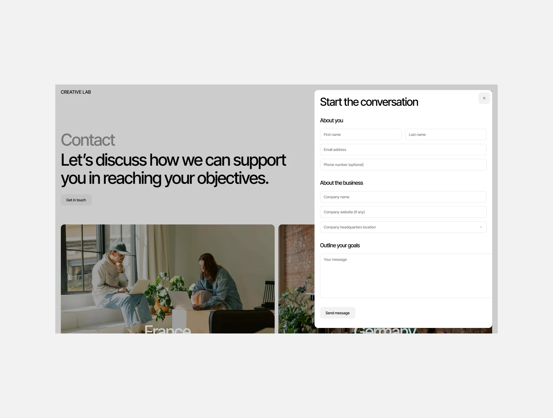 Creative Agency Portfolio Website Template 6