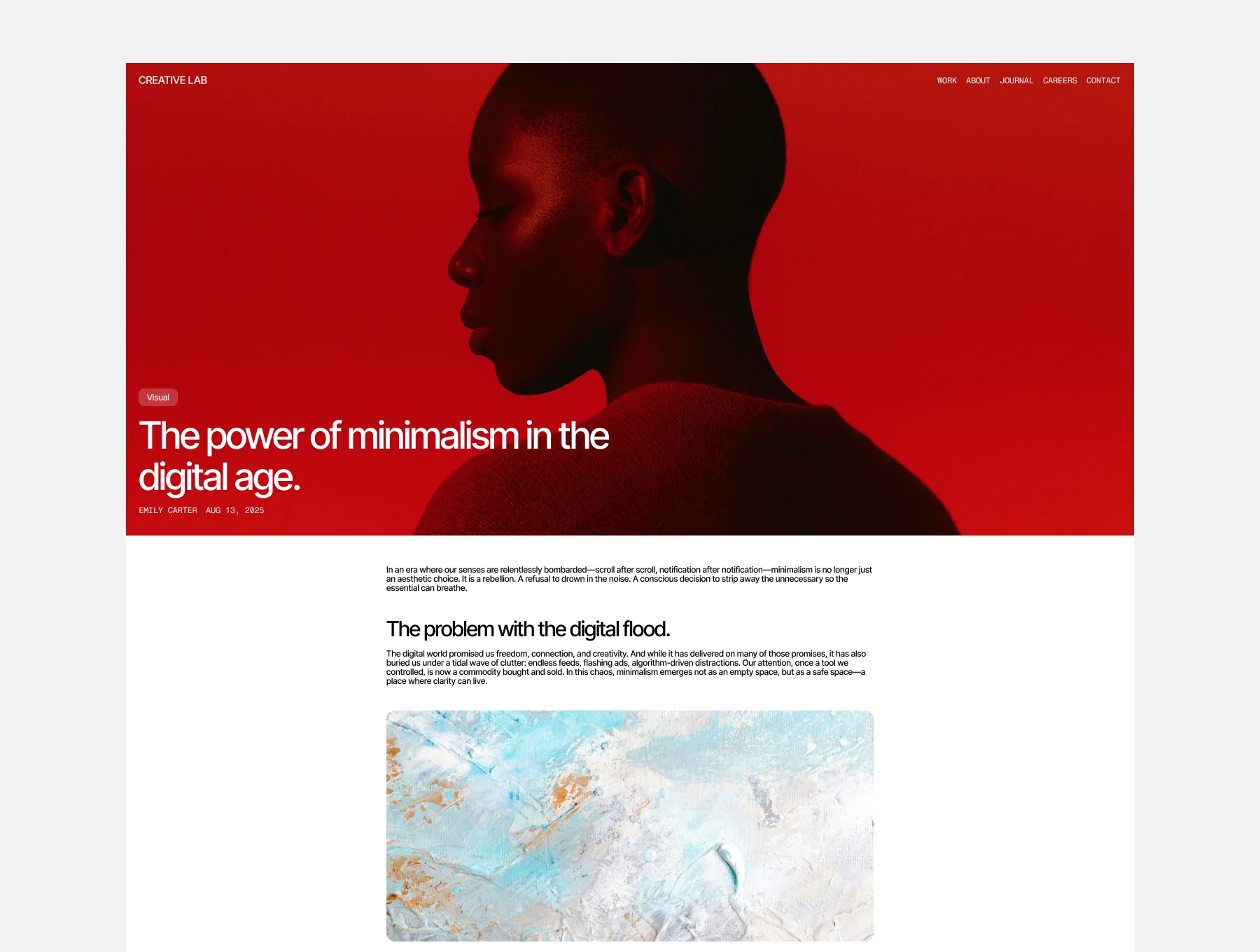 Creative Agency Portfolio Website Template 7