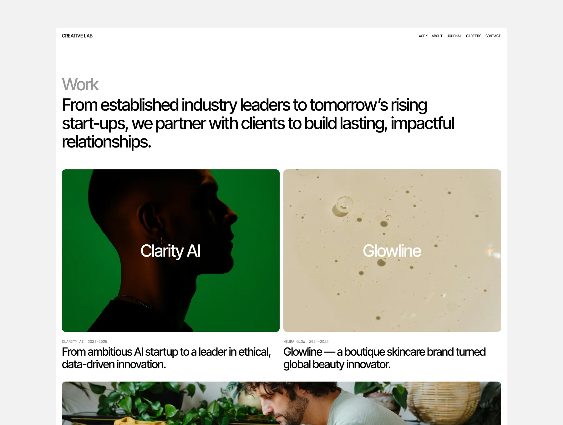 Creative Agency Portfolio Website Template 8