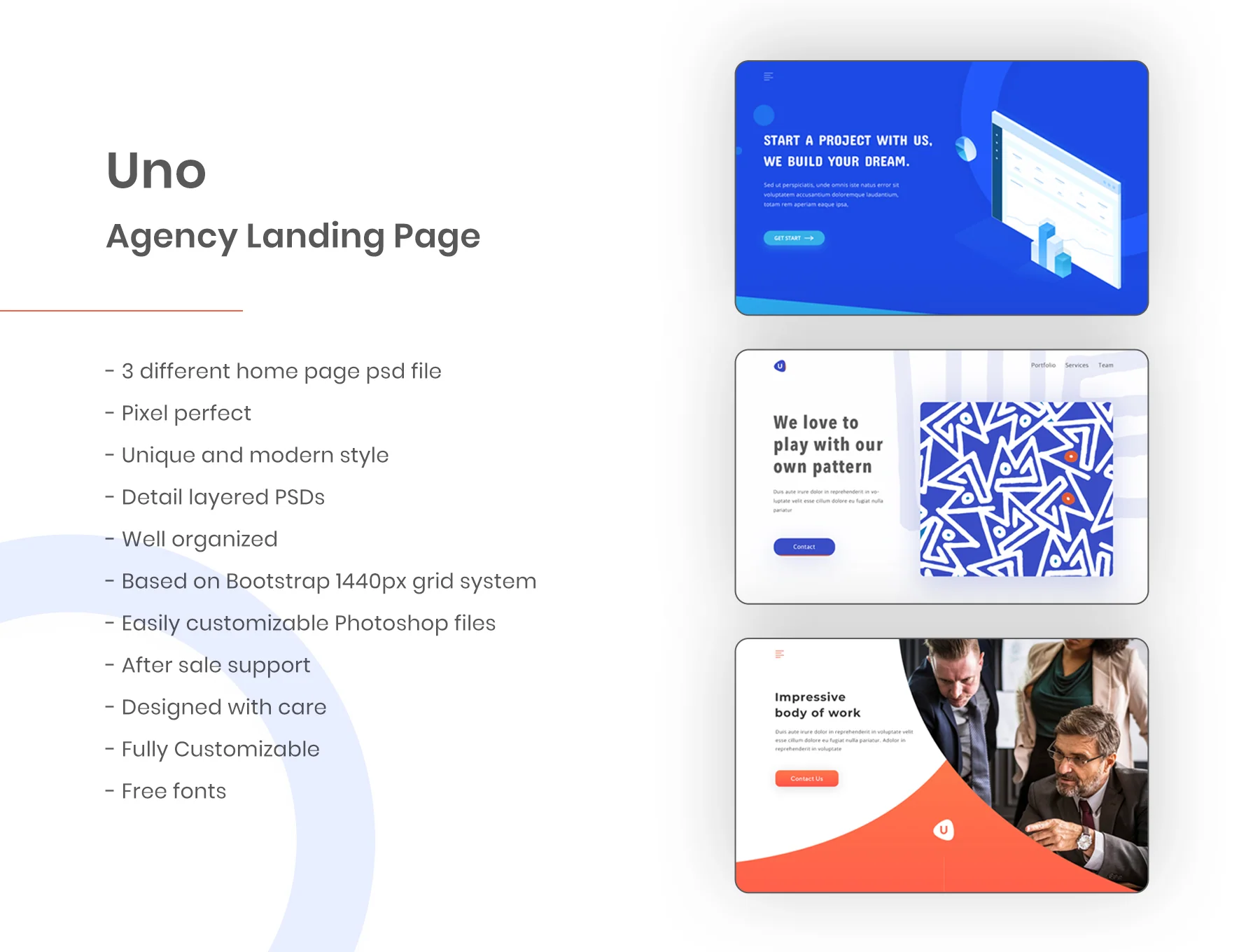 Creative Agency Web Template Design 3