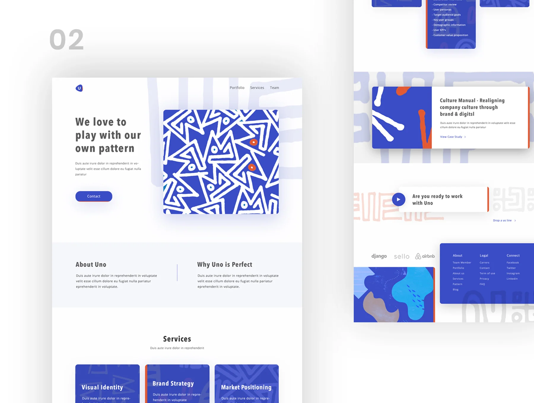 Creative Agency Web Template Design 4
