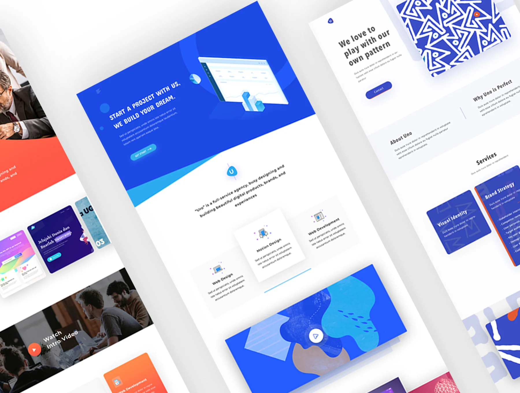 Creative Agency Web Template Design 6