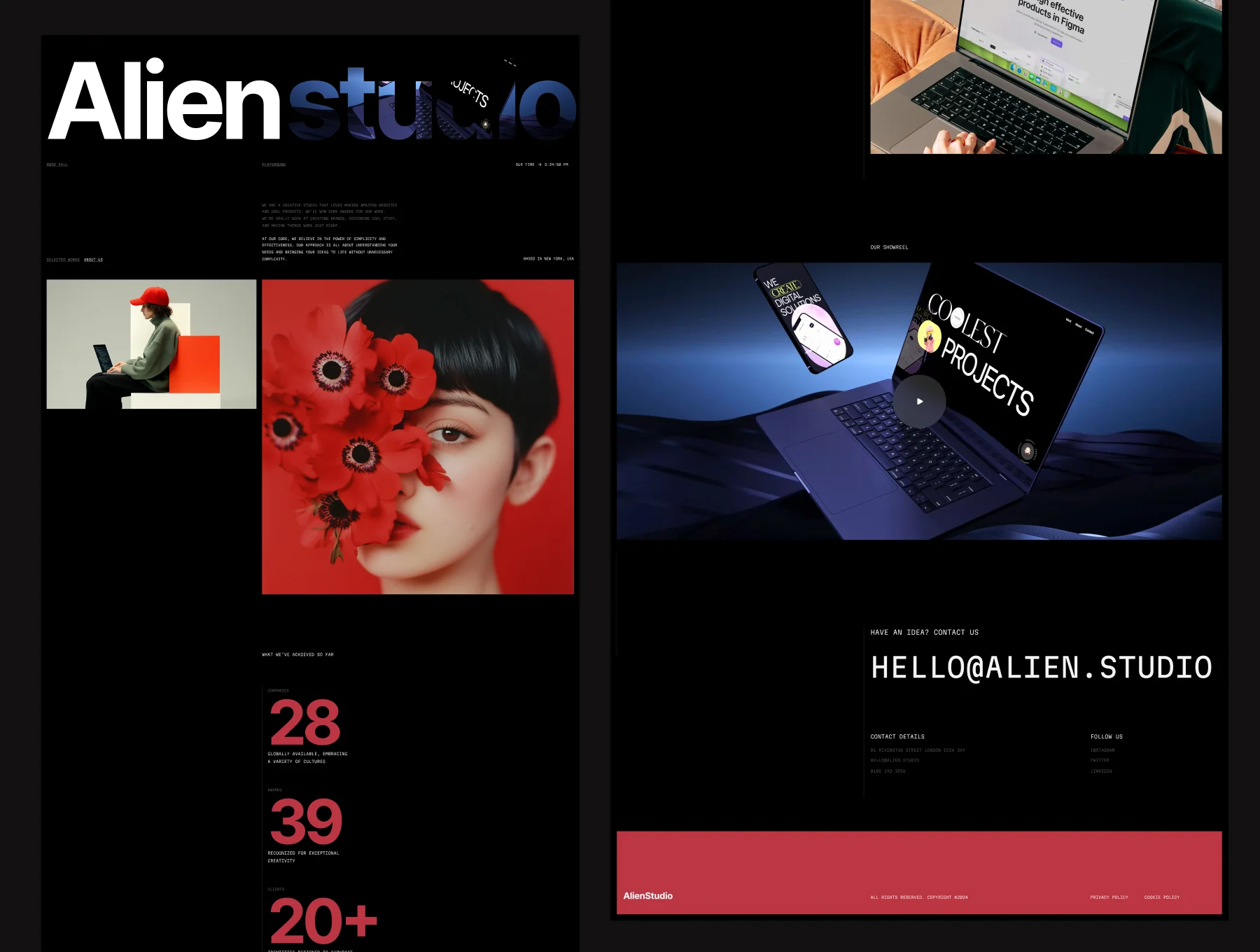 Creative Alien Studio Framer Template 5