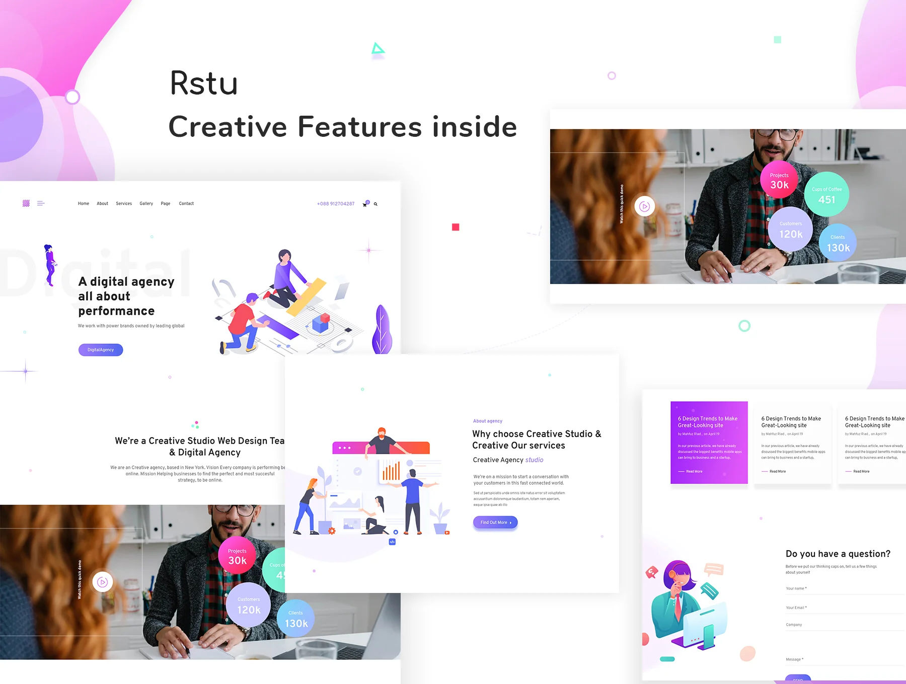 Creative Digital Agency Template 3