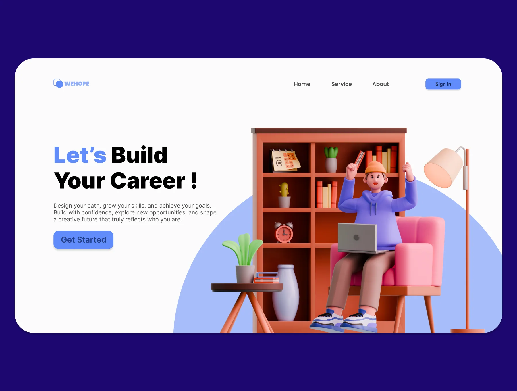 Creative Freelancer  3D Illustration  Set 5