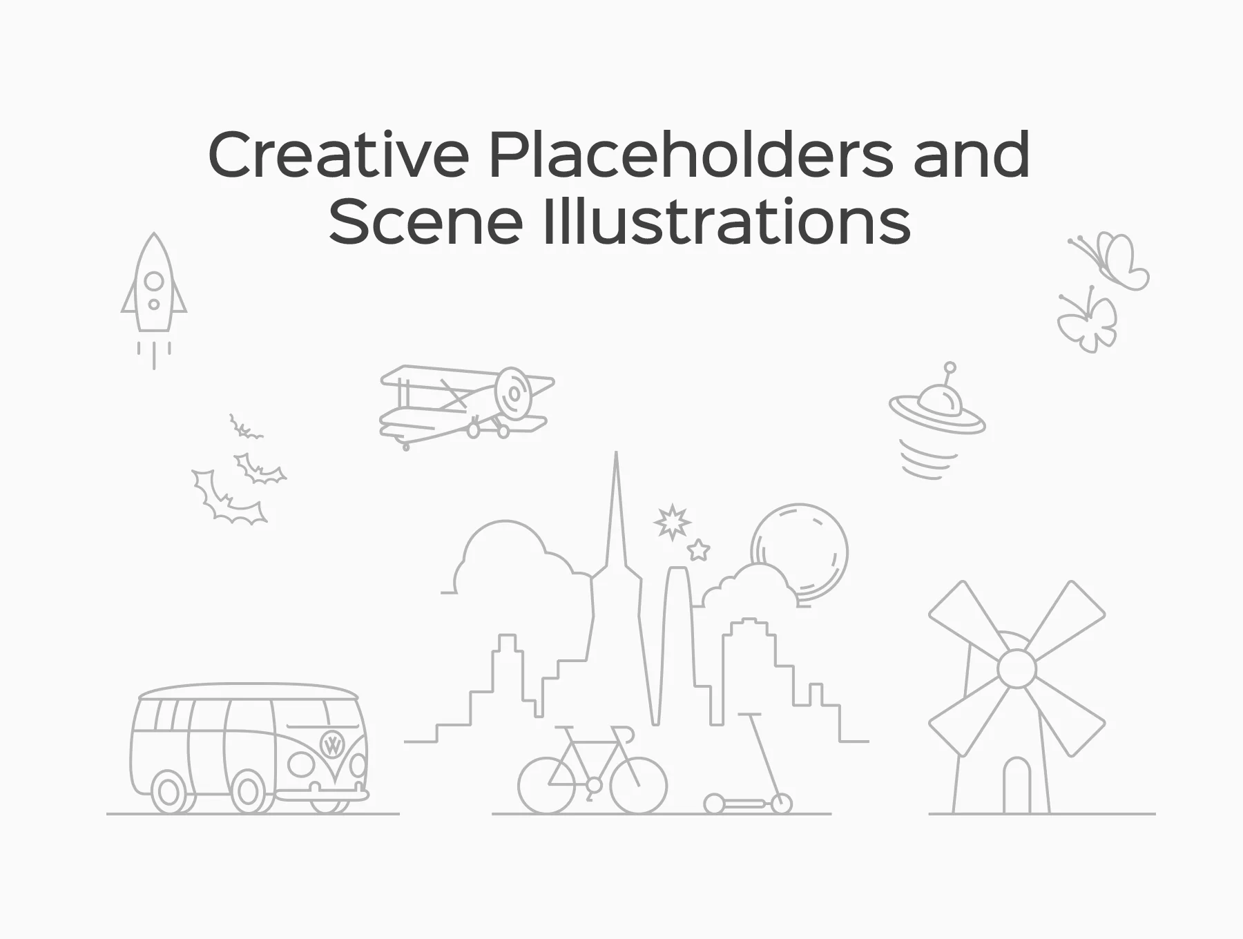 Creative Placeholders & Scene Illustrations