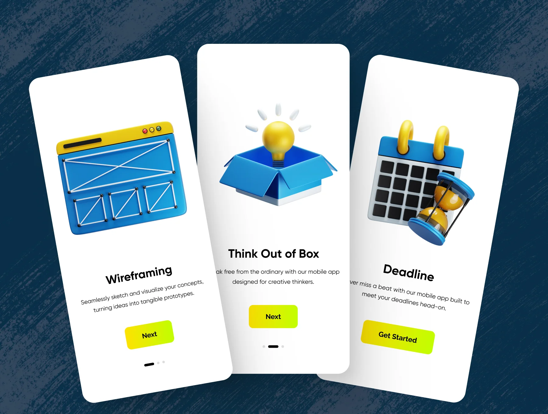 Creative Process 3D Icons Collection 4