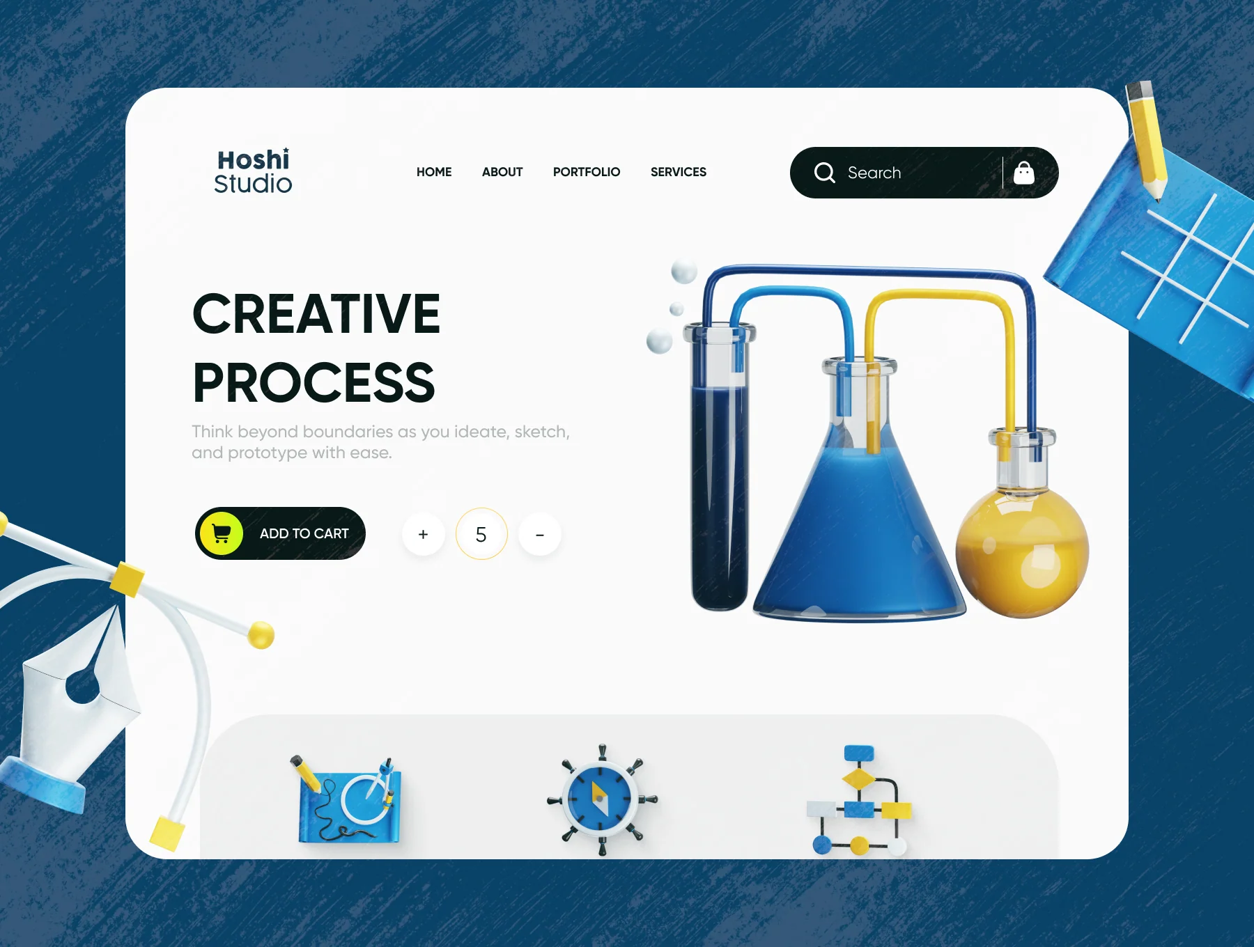 Creative Process 3D Icons Collection 5