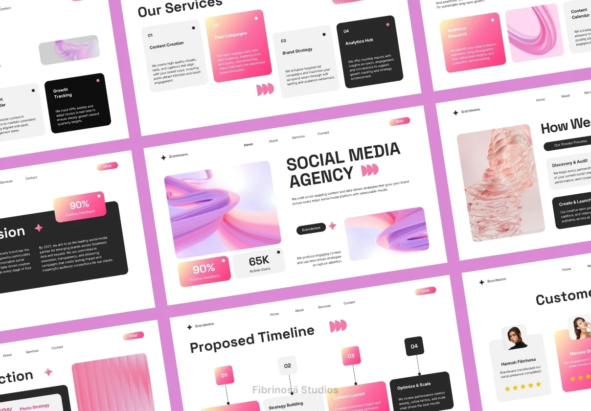 Creative Social Media Agency Pitch Deck