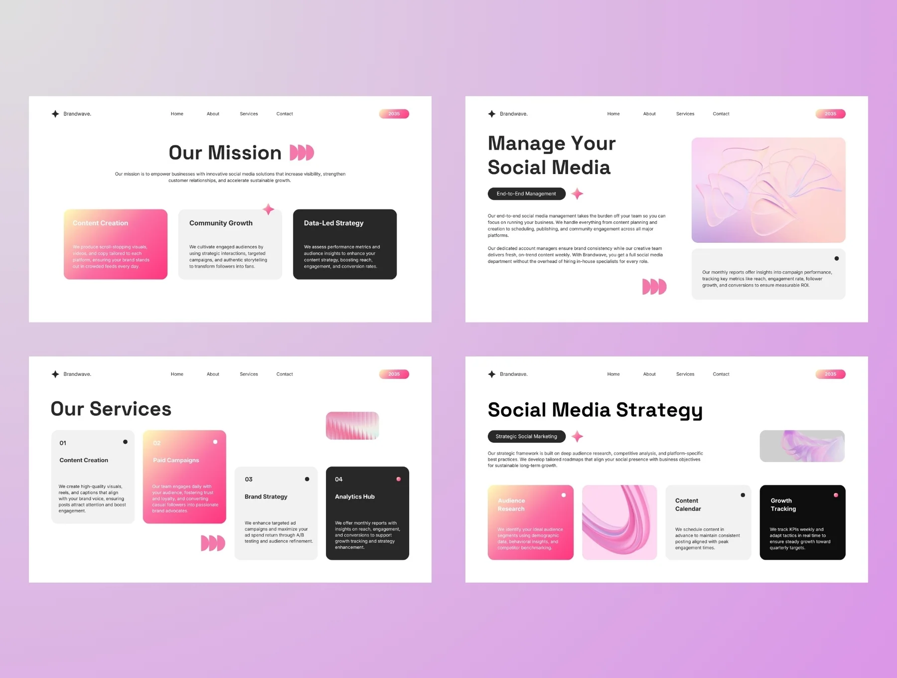 Creative Social Media Agency Pitch Deck 5