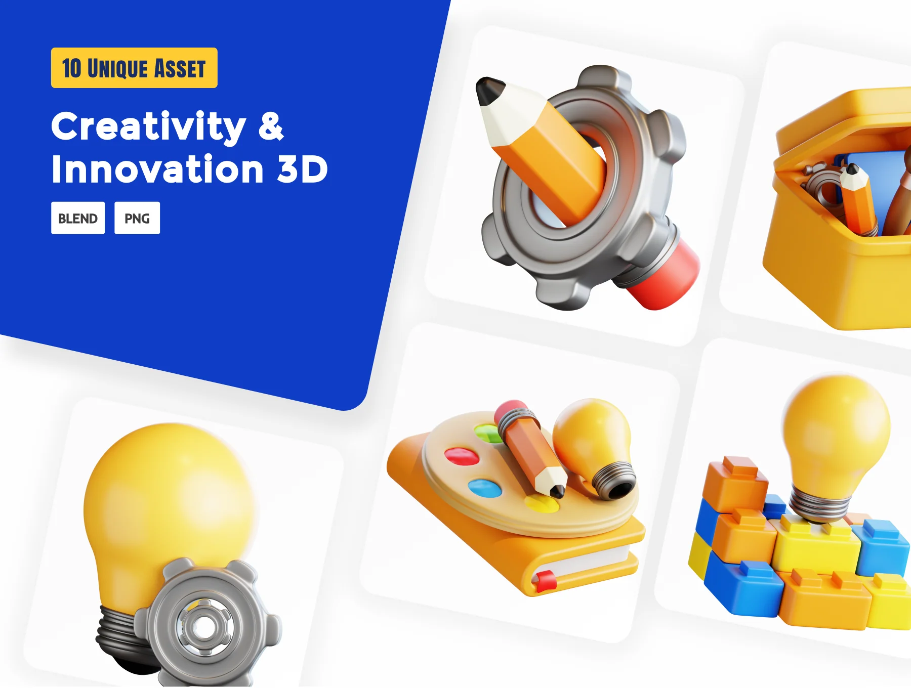 Creativity and Innovation 3D Illustration