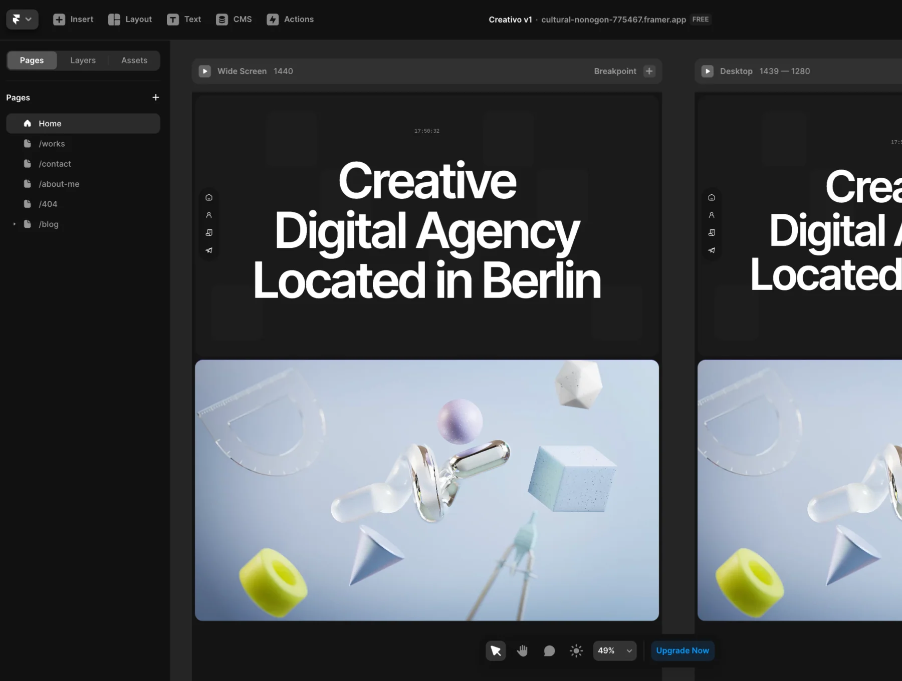 Creativo Photographer Portfolio Template 3