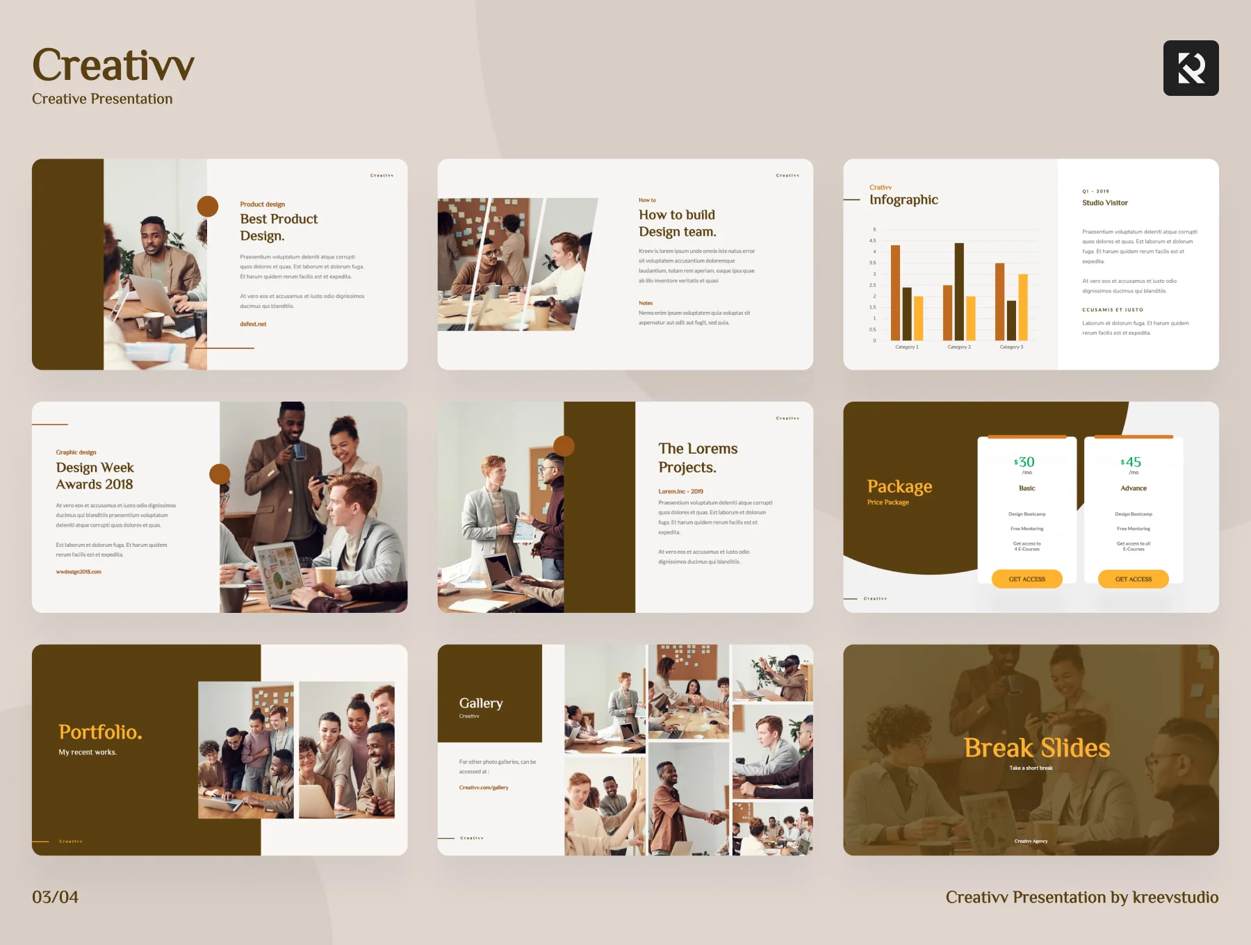 Creativv - Creative Presentation Template 3