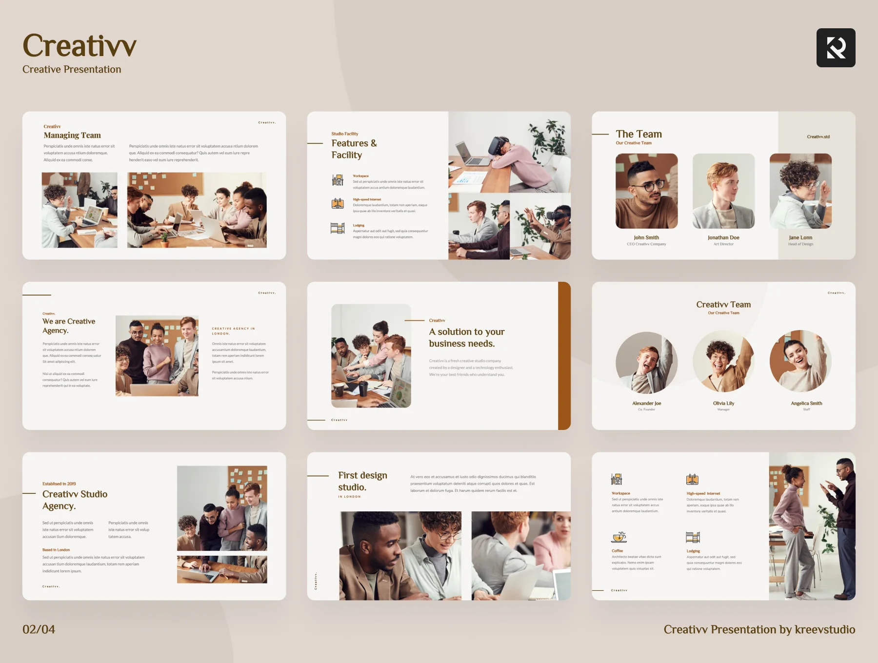 Creativv - Creative Presentation Template 4