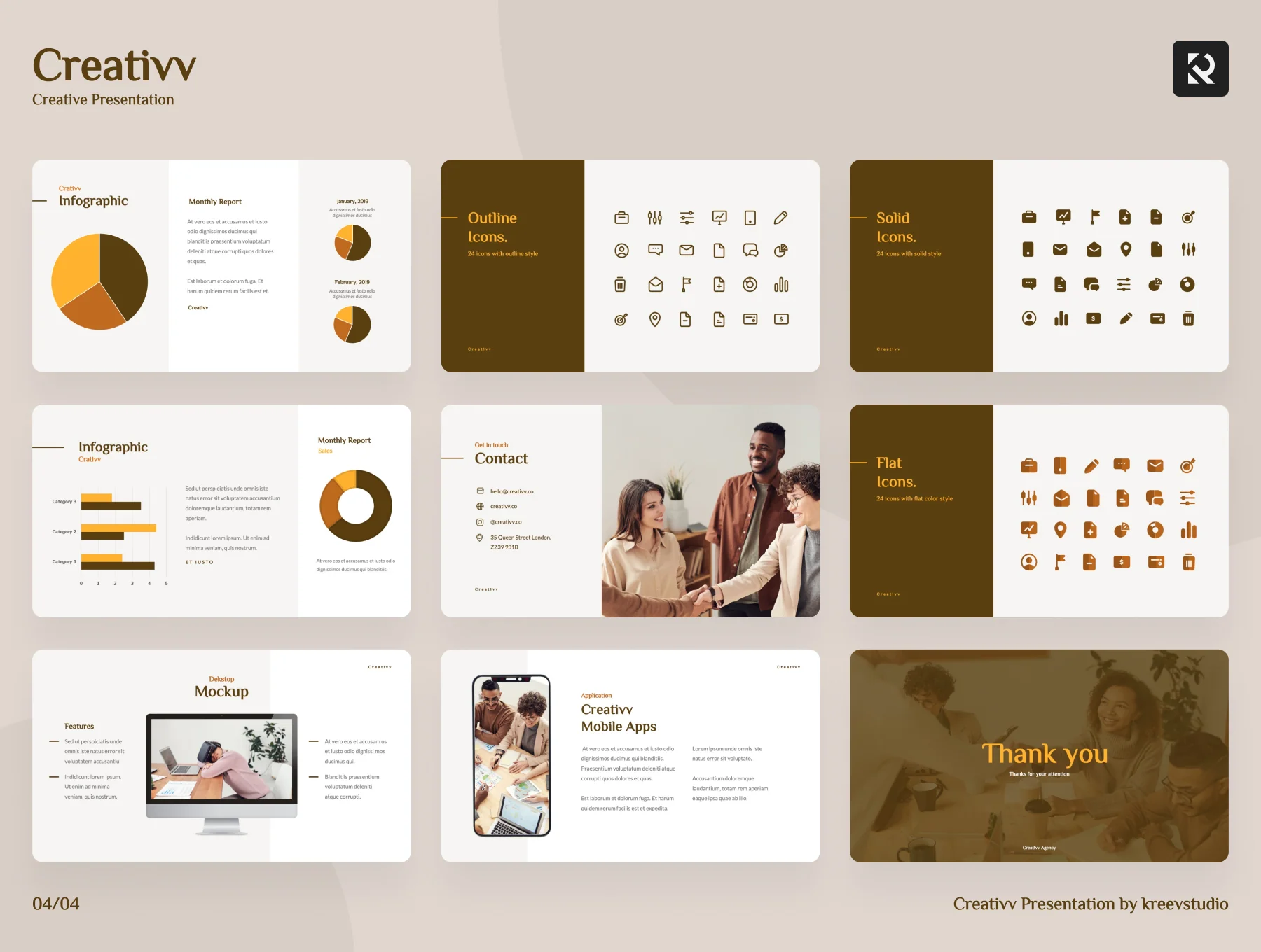 Creativv - Creative Presentation Template 6