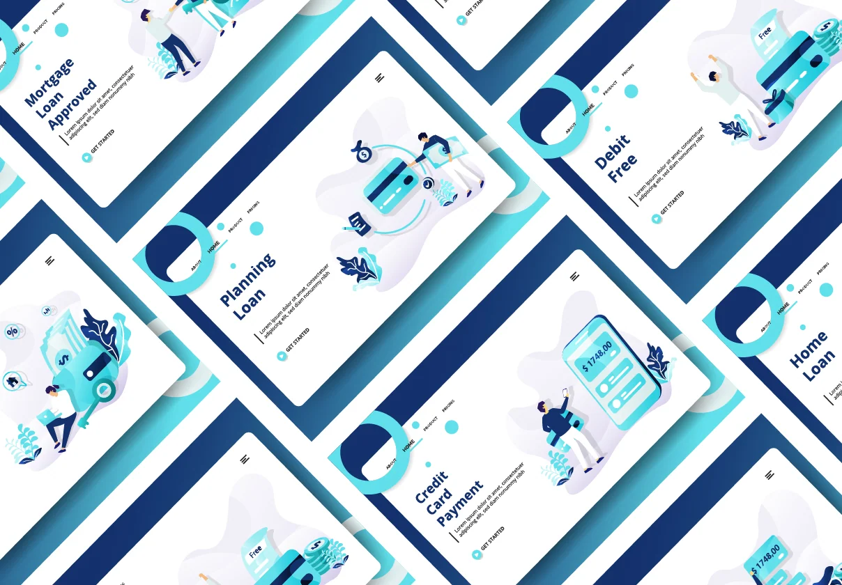 Credit And Loan Landing page template vol 1