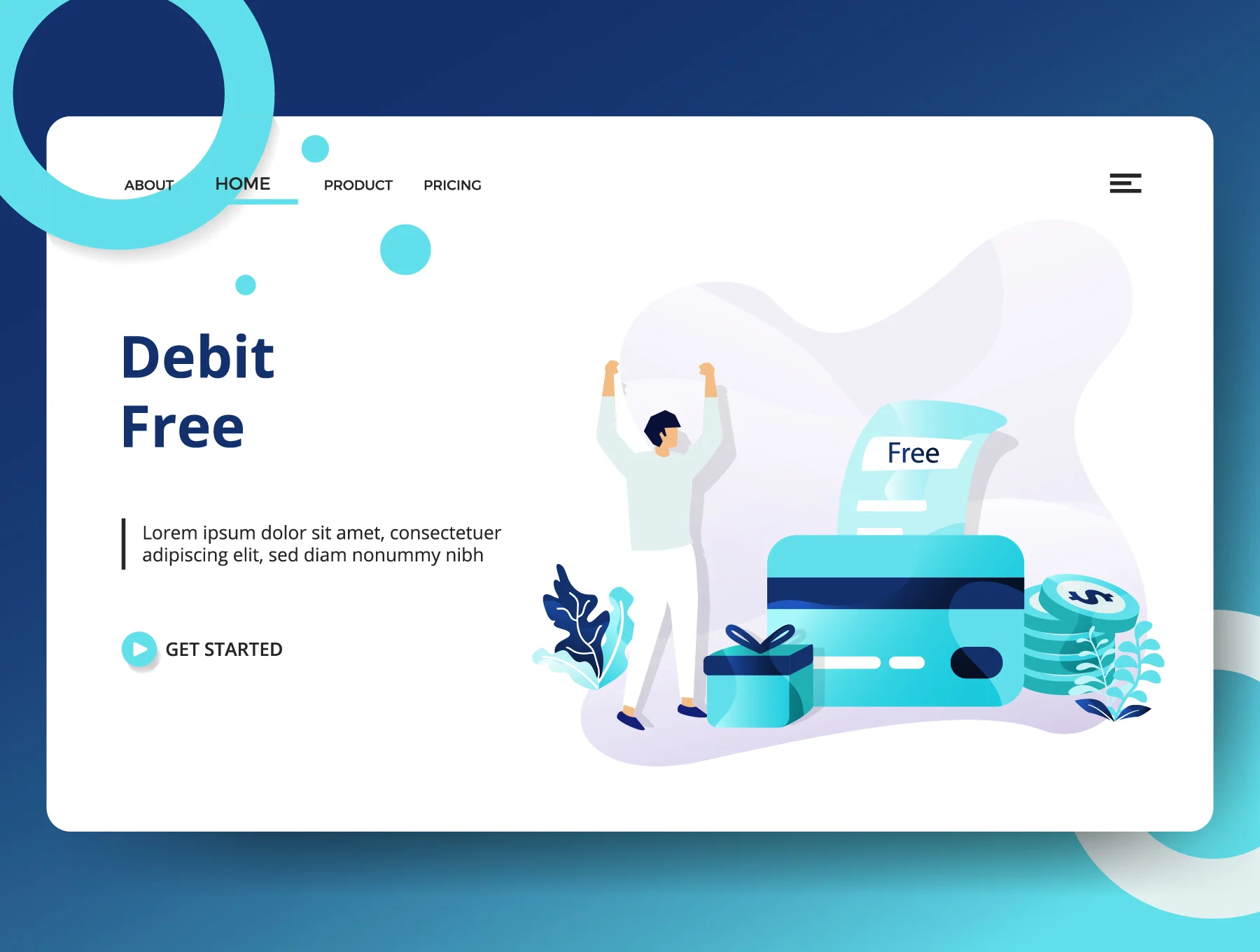 Credit And Loan Landing page template vol 1 4