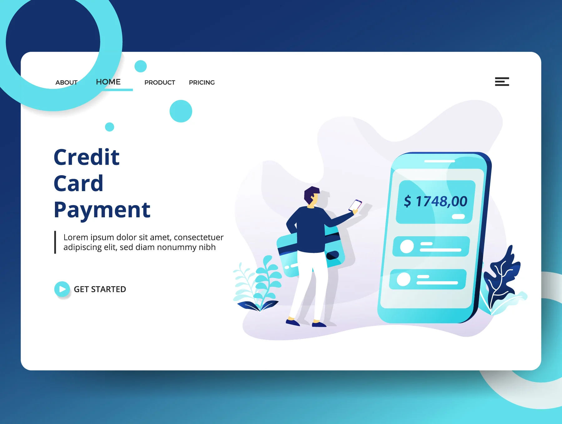 Credit And Loan Landing page template vol 1 5