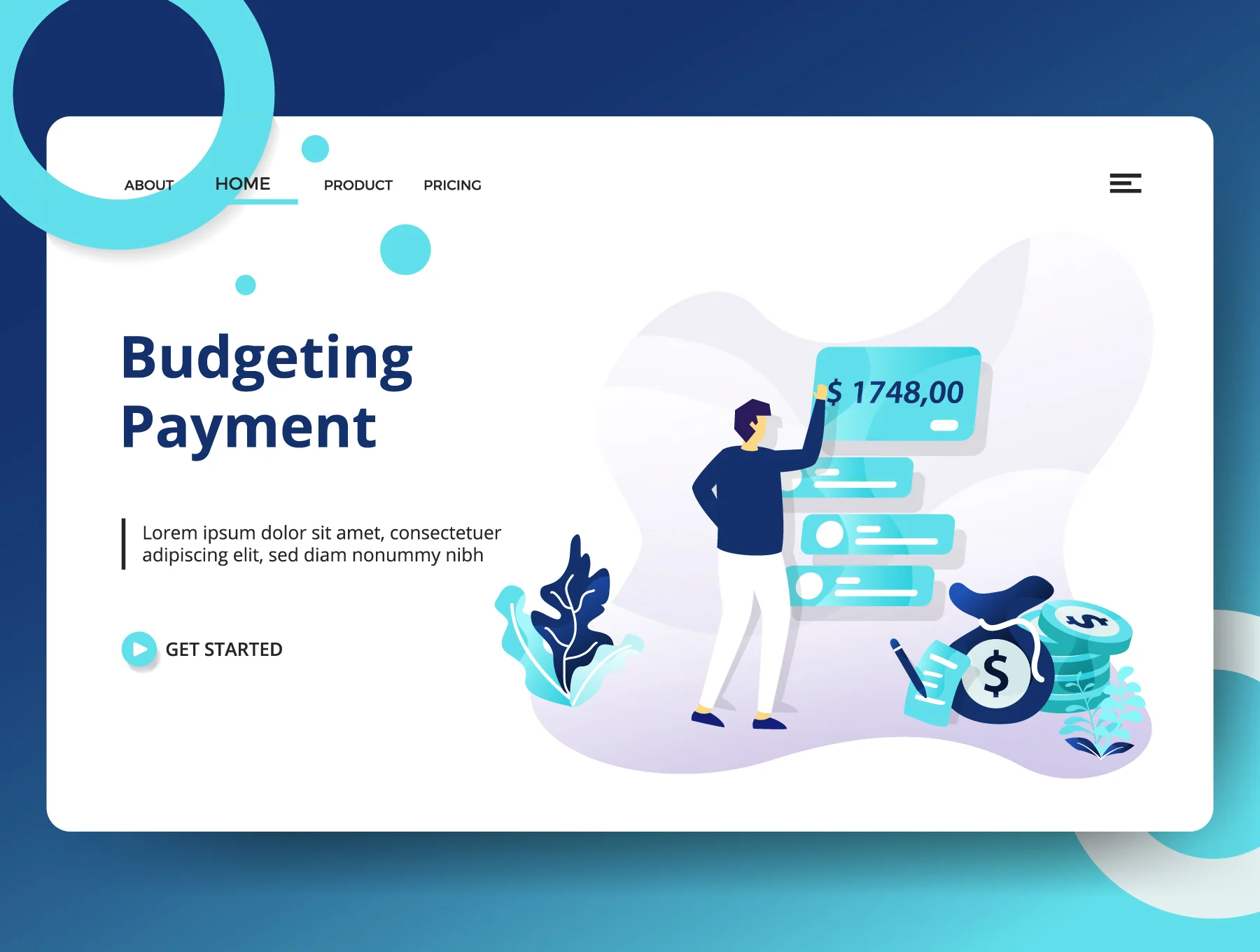 Credit And Loan Landing page template vol 1 7