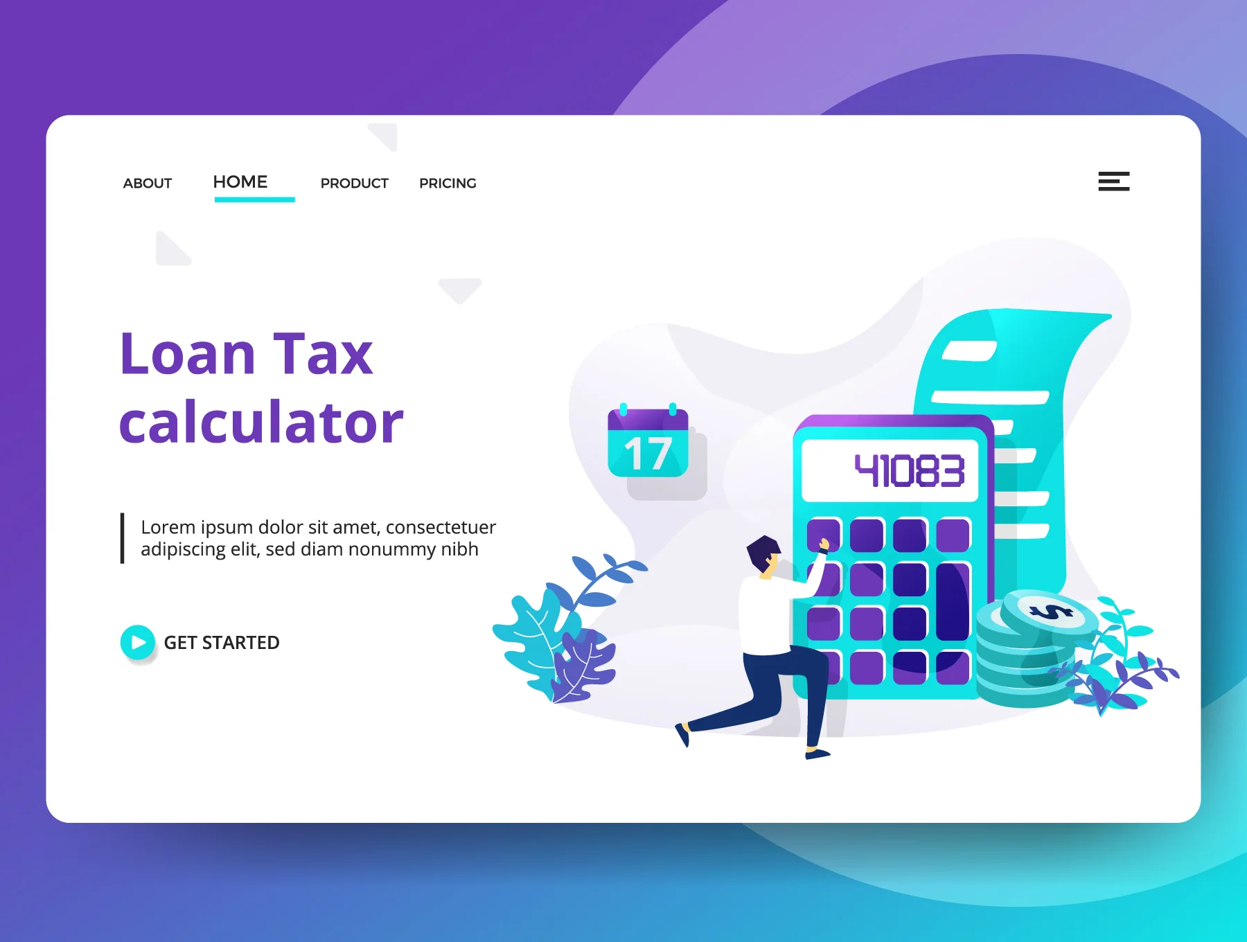Credit And Loan Landing page template vol 2 3