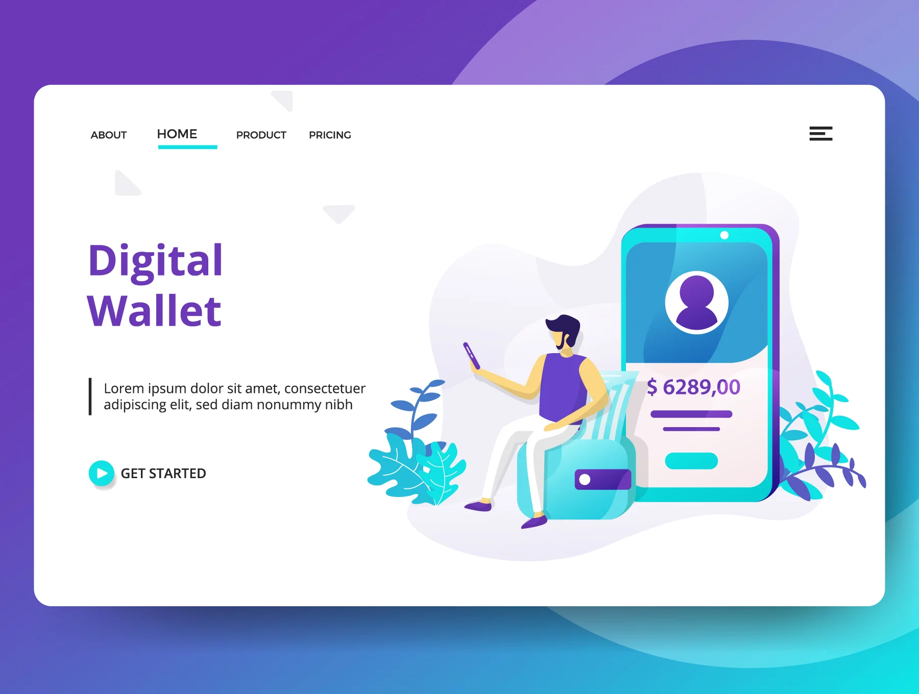 Credit And Loan Landing page template vol 2 5