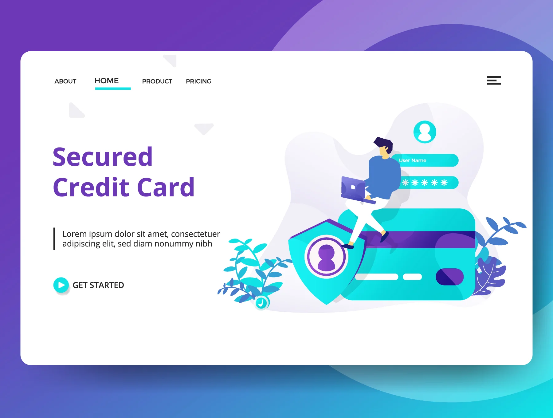Credit And Loan Landing page template vol 2 7