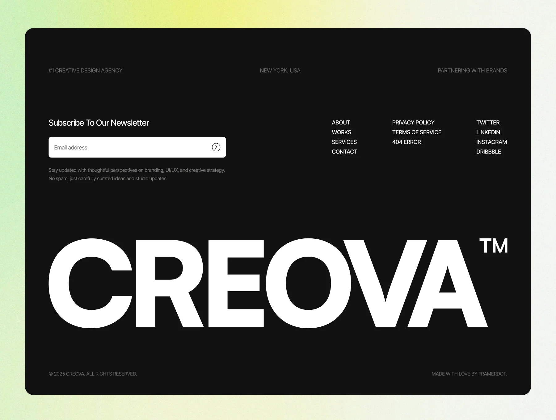 Creovo — Creative Portfolio Template 4
