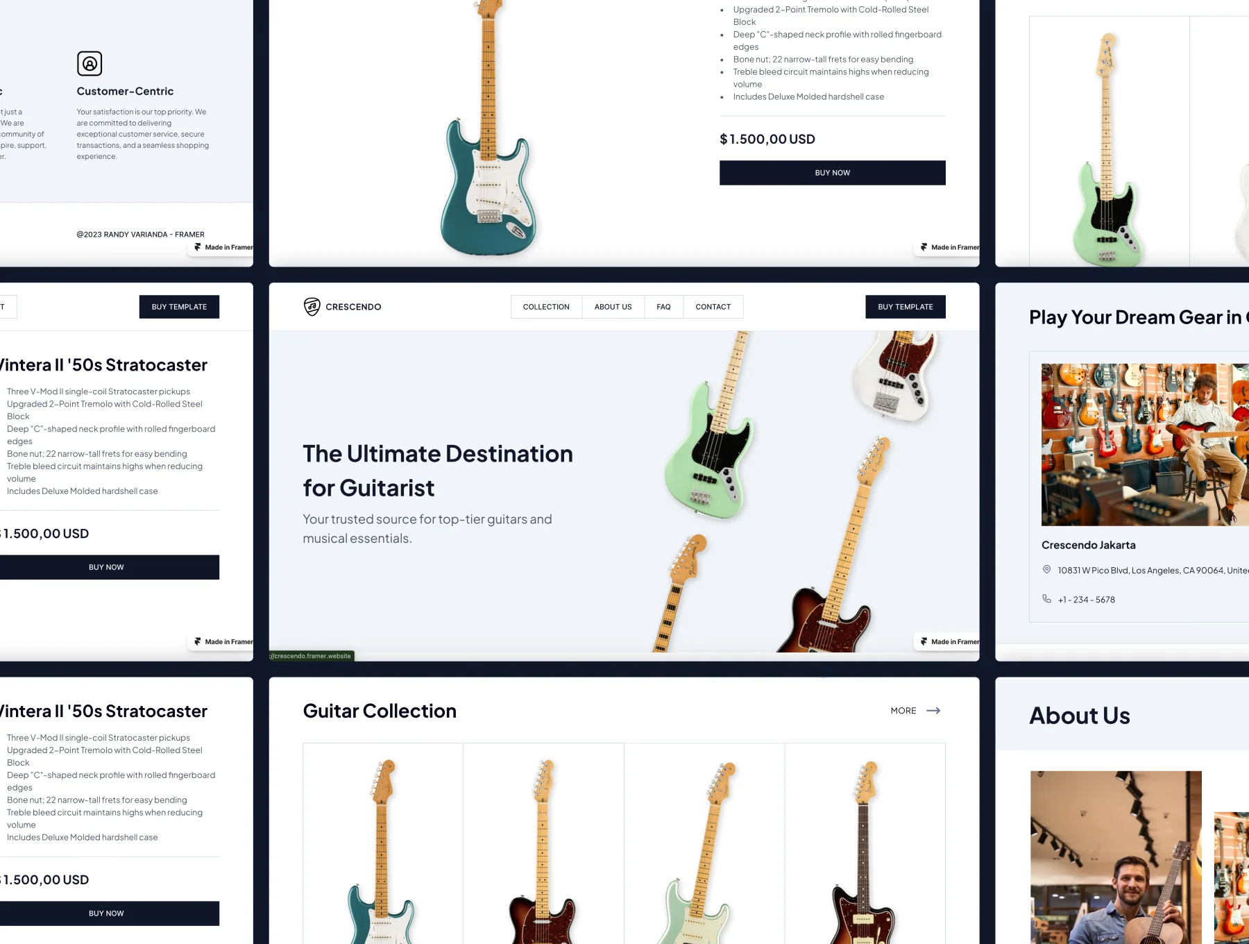 Crescendo – Guitar Store Ecommerce Template 3