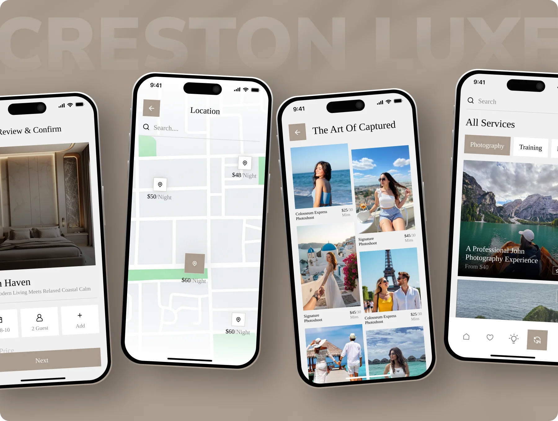 Creston Luxe - Luxury Hotel & Resort Booking App UI Kit 8