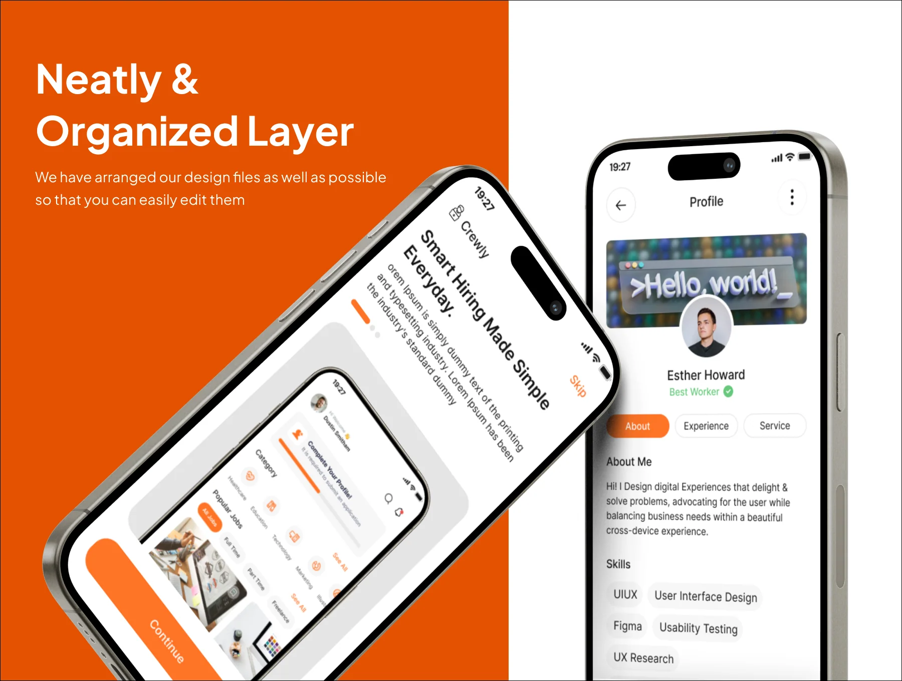 Crewly - Freelancer Premium UI KIts App 3