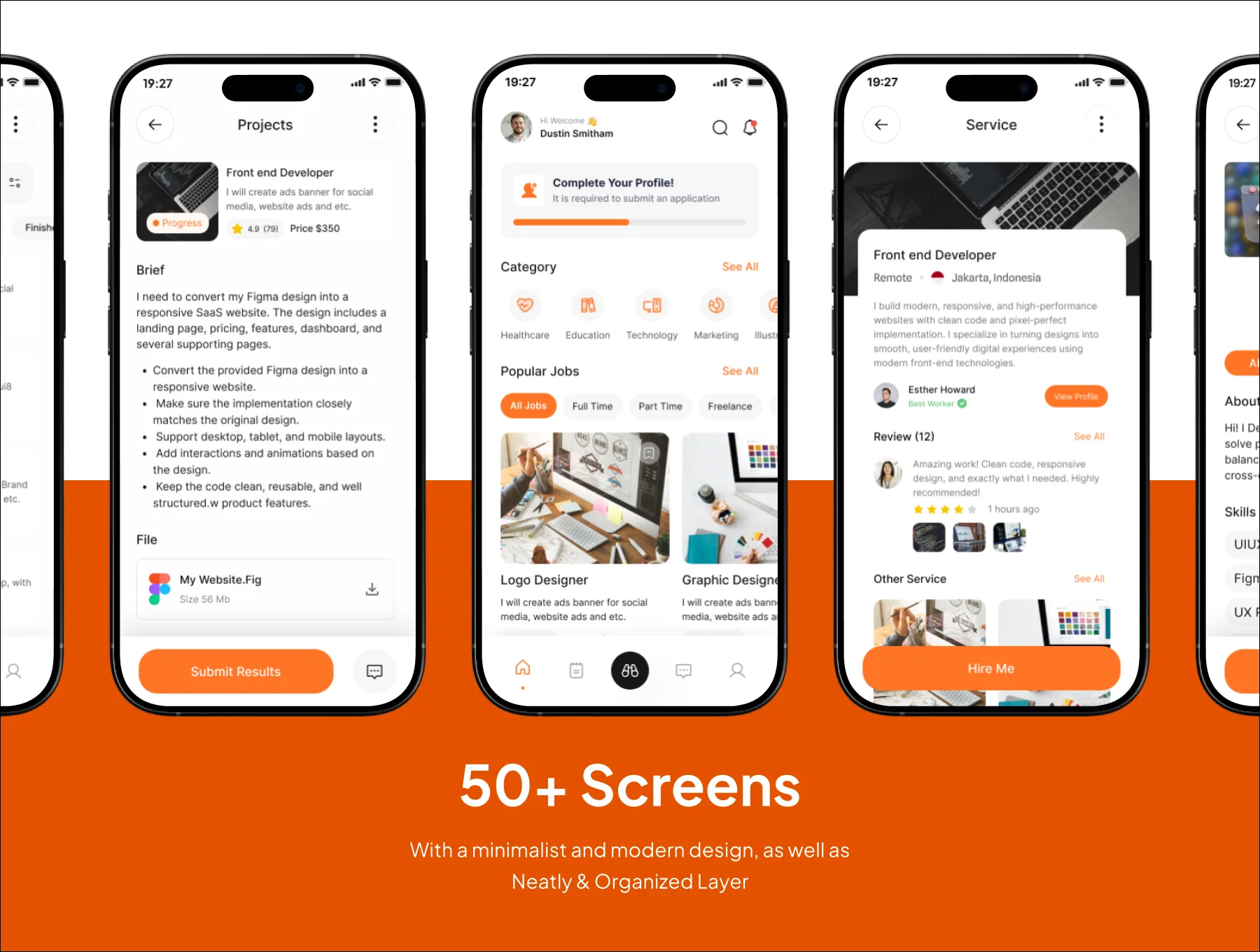 Crewly - Freelancer Premium UI KIts App 4