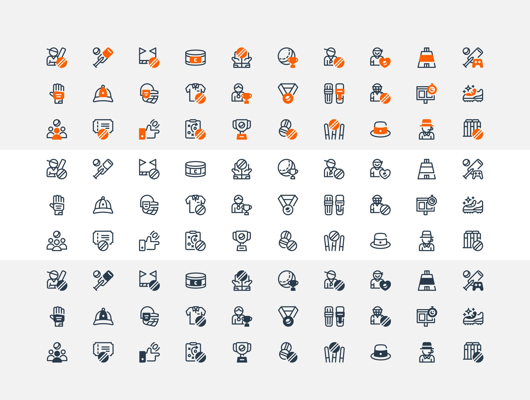 Cricket Icon Set 5