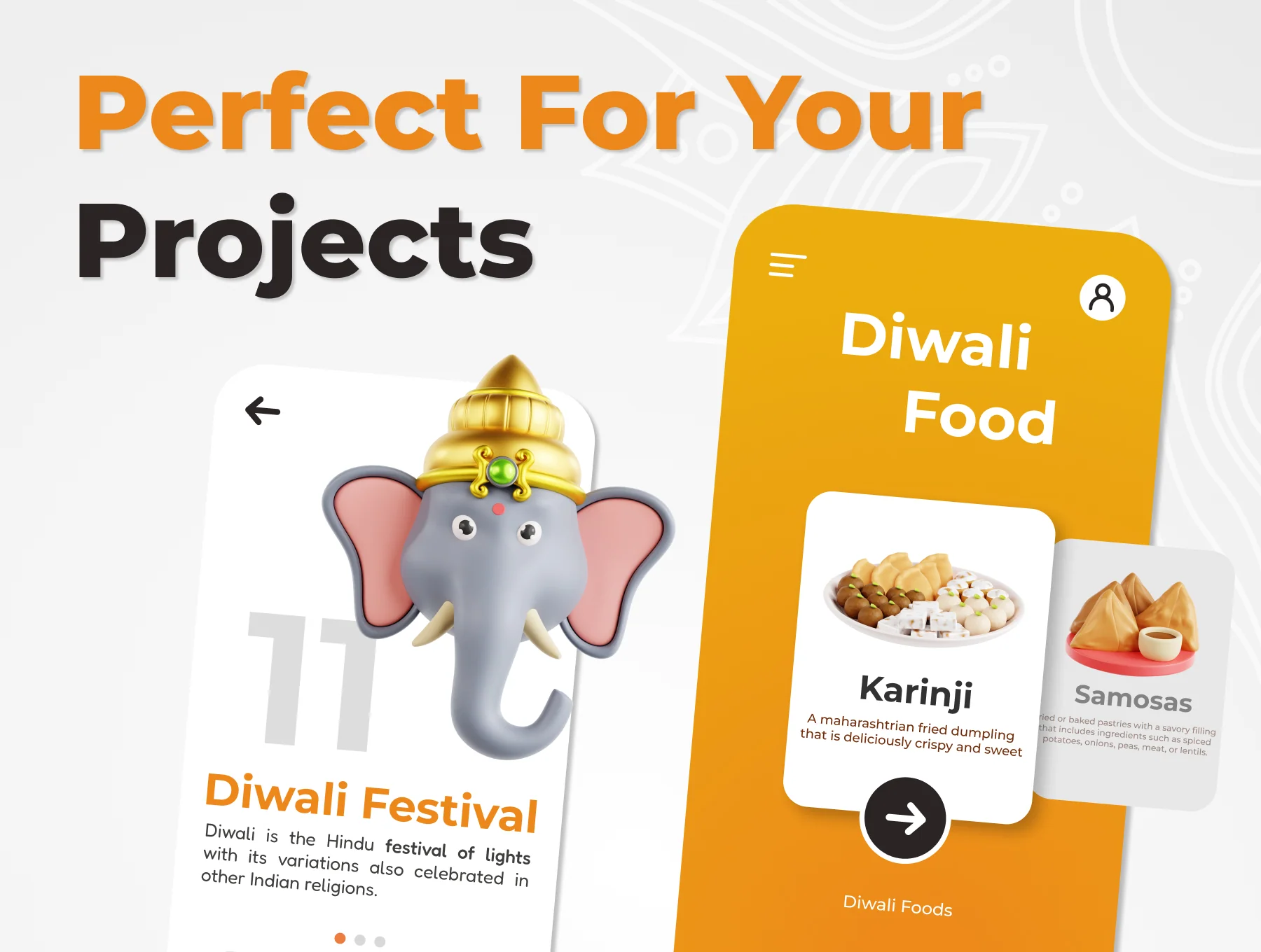 Diwali 3D Icon Set 3