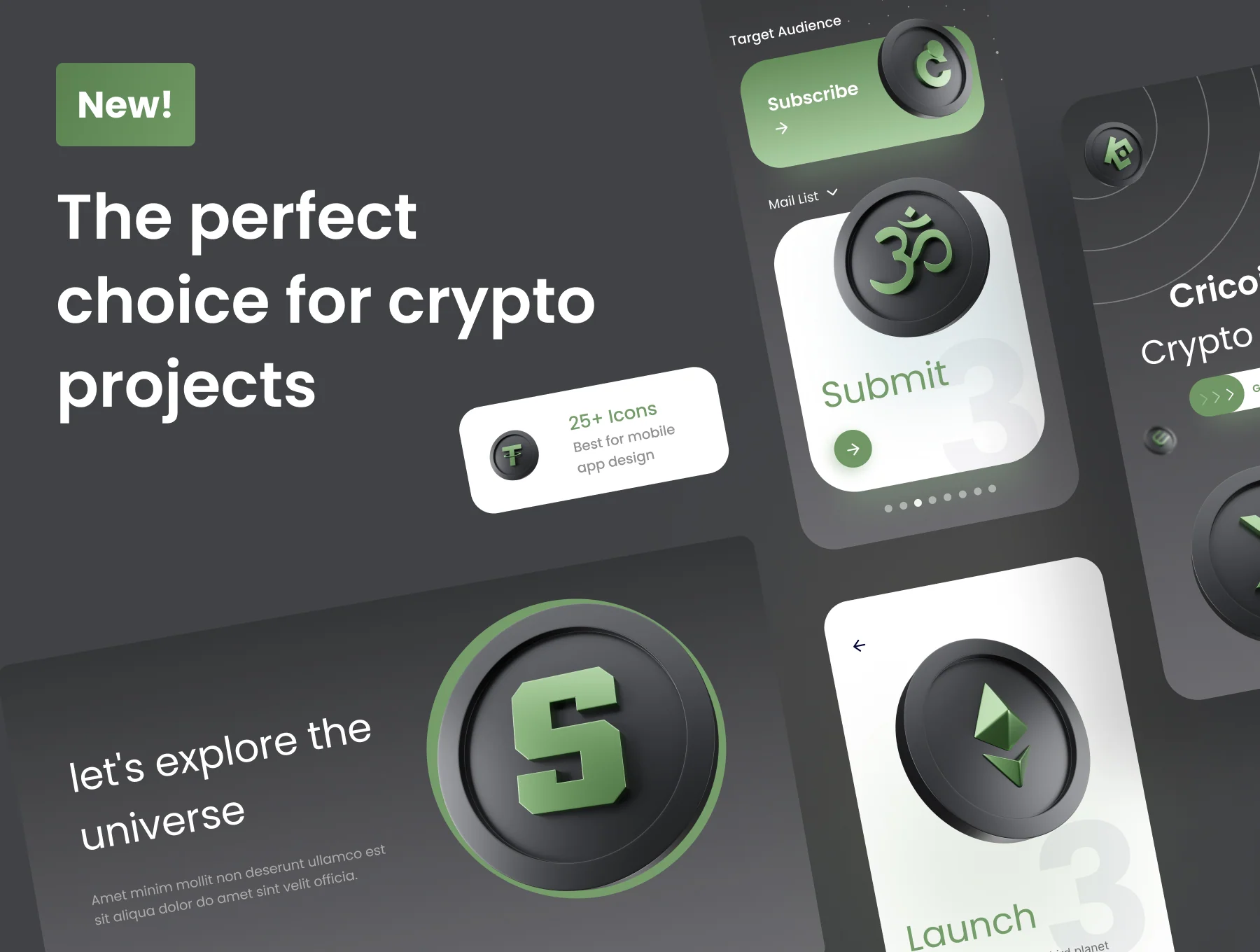 Cricoins - Cryptocoins 3D Icon Pack 3