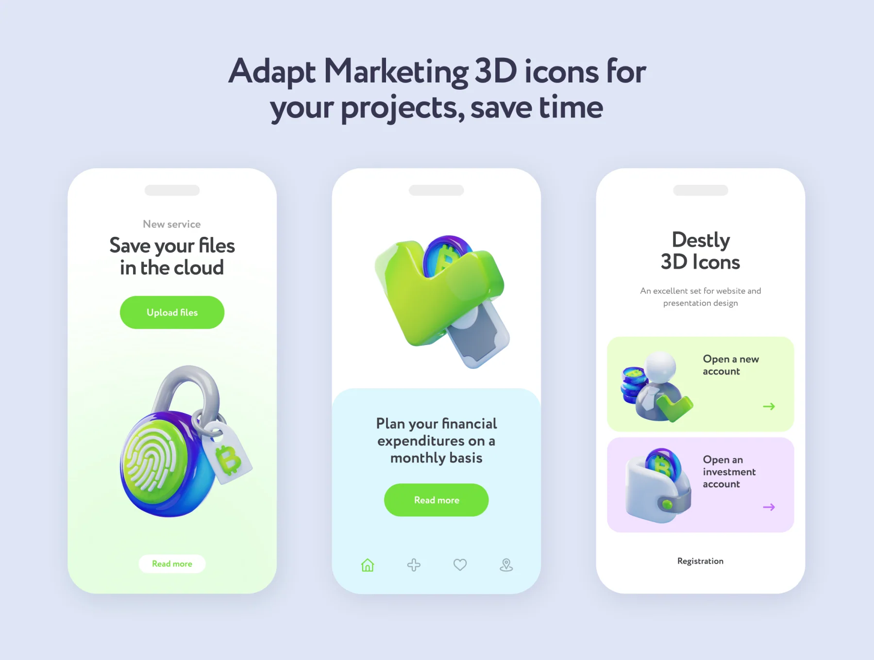 Cripsy Cryptocurrency 3D Icons 3