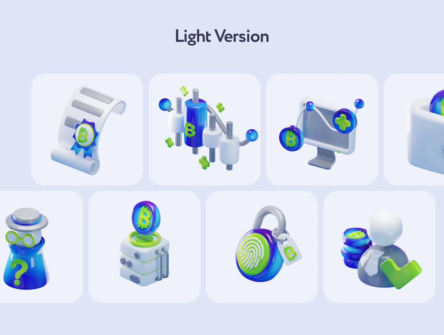 Cripsy Cryptocurrency 3D Icons 5