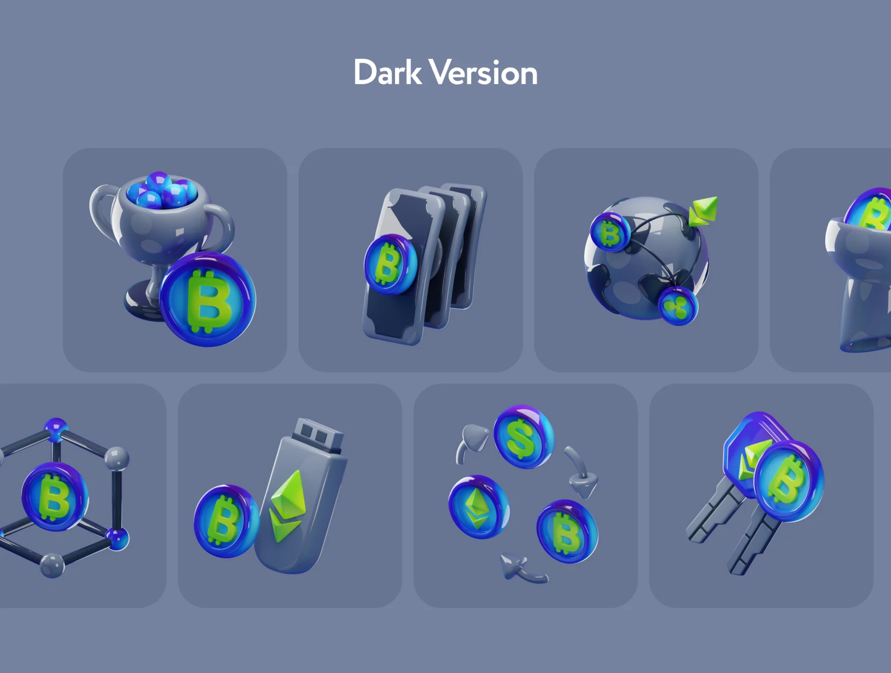 Cripsy Cryptocurrency 3D Icons 6