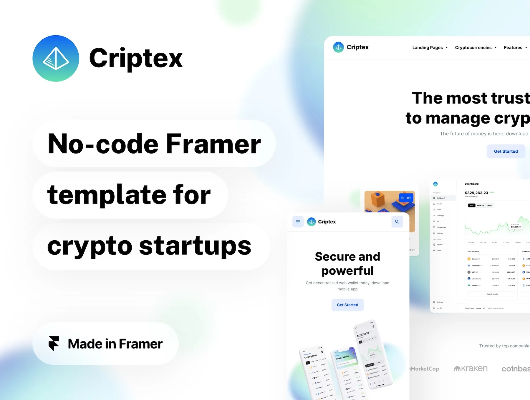Criptex - Framer Template for Crypto and Web3 Startups