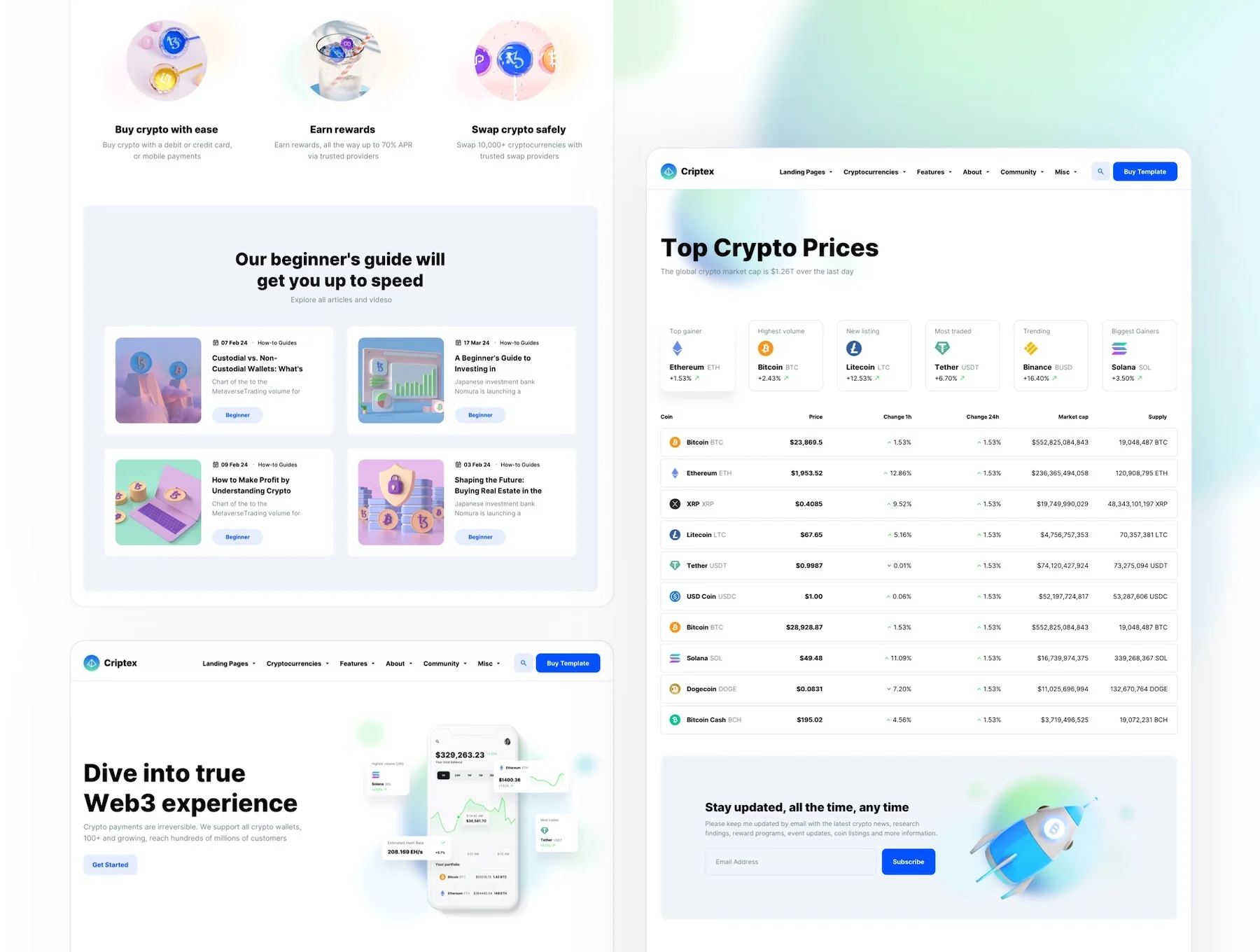 Criptex - Framer Template for Crypto and Web3 Startups 2