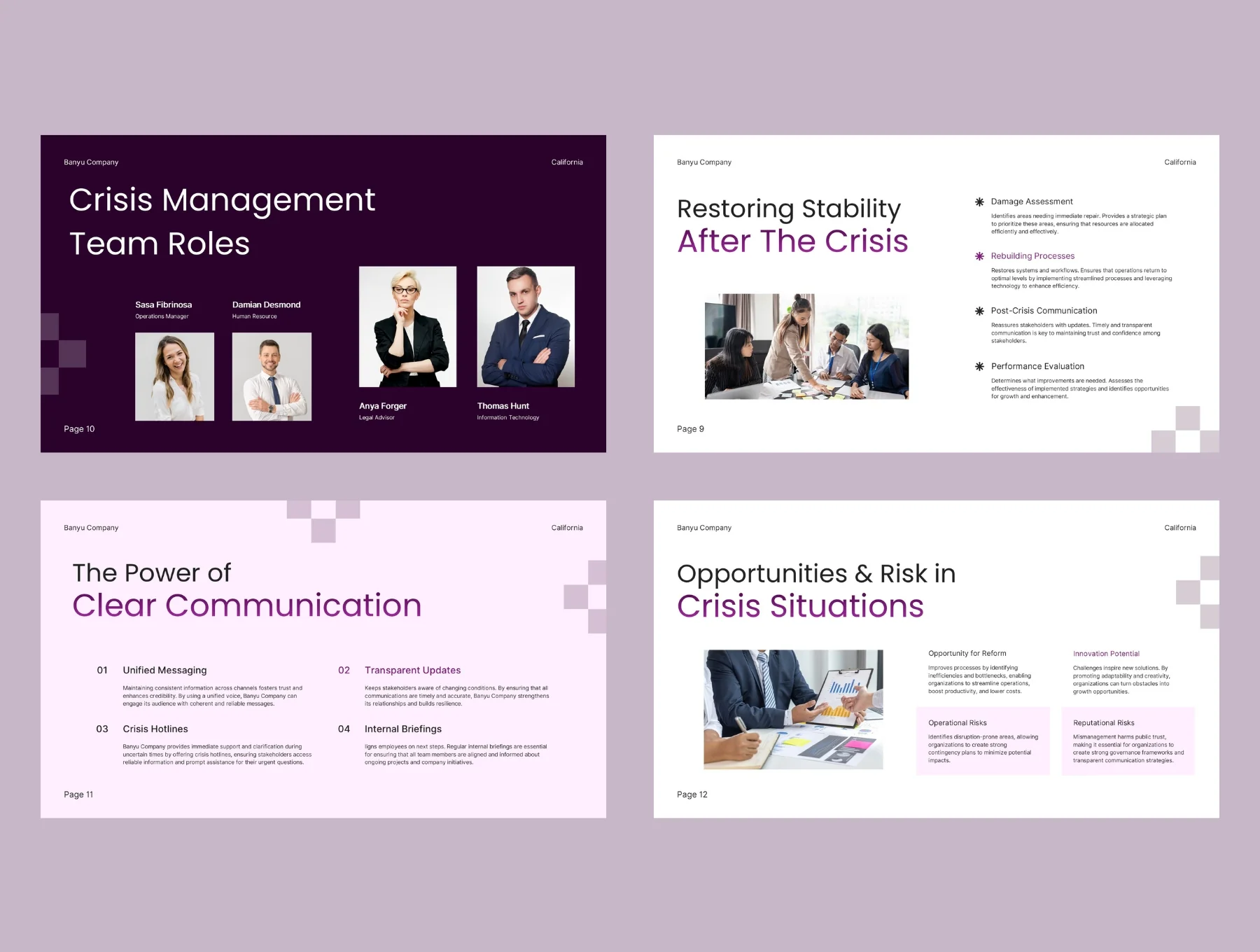 Crisis Management & Recovery Strategy Presentation 4