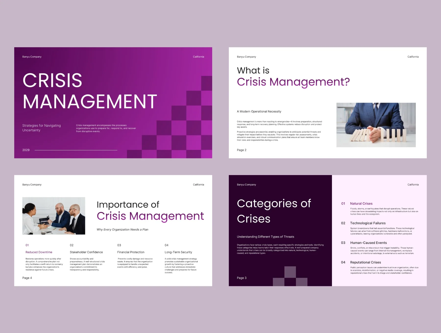 Crisis Management & Recovery Strategy Presentation 6