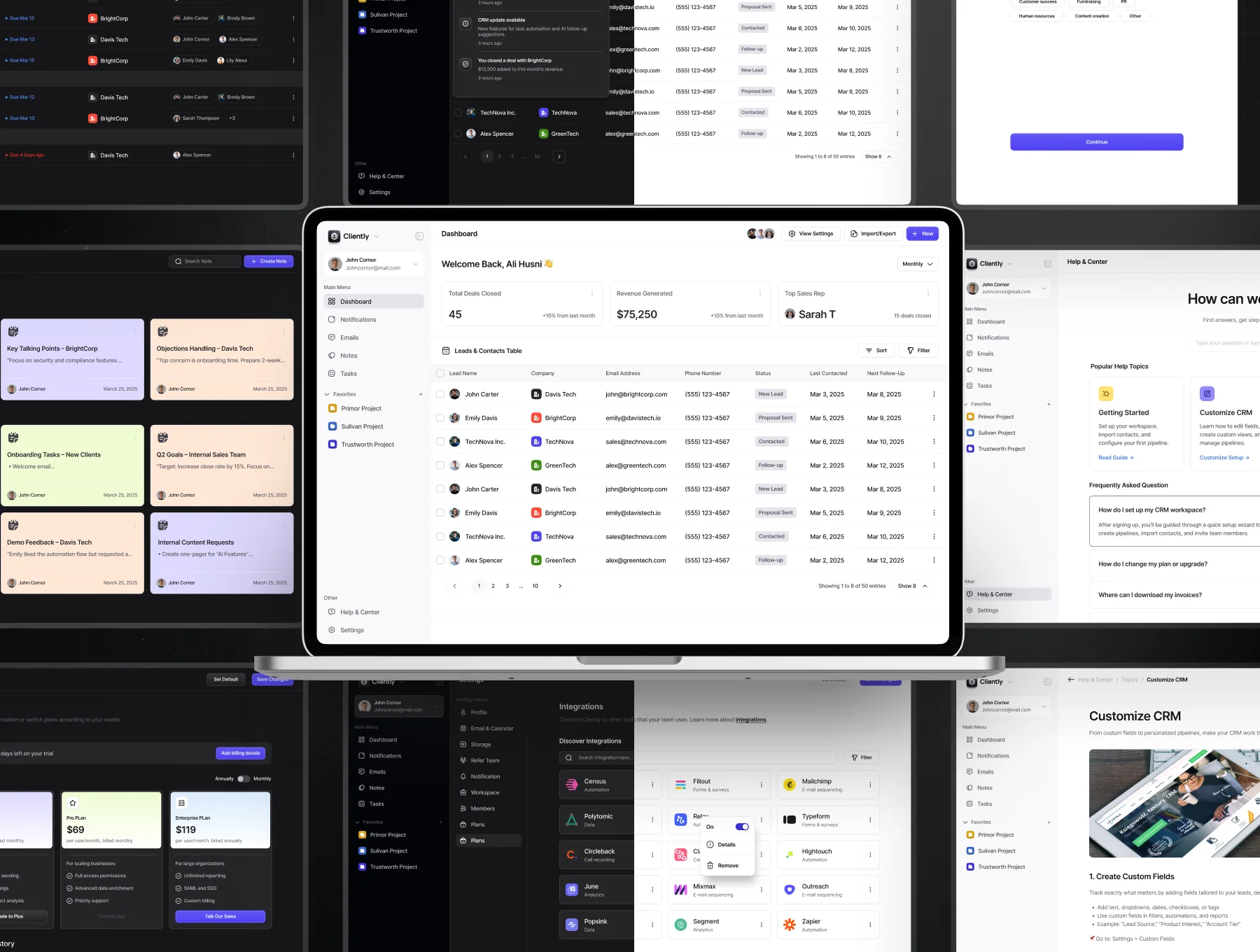 CRM Dashboard UI Kit - Cliently 5