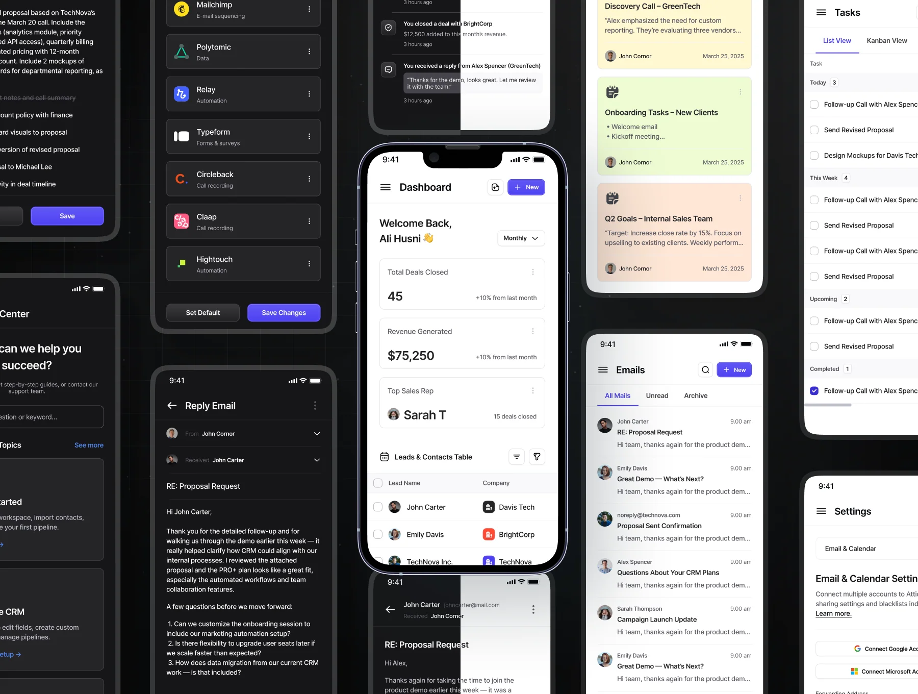 CRM Dashboard UI Kit - Cliently 6