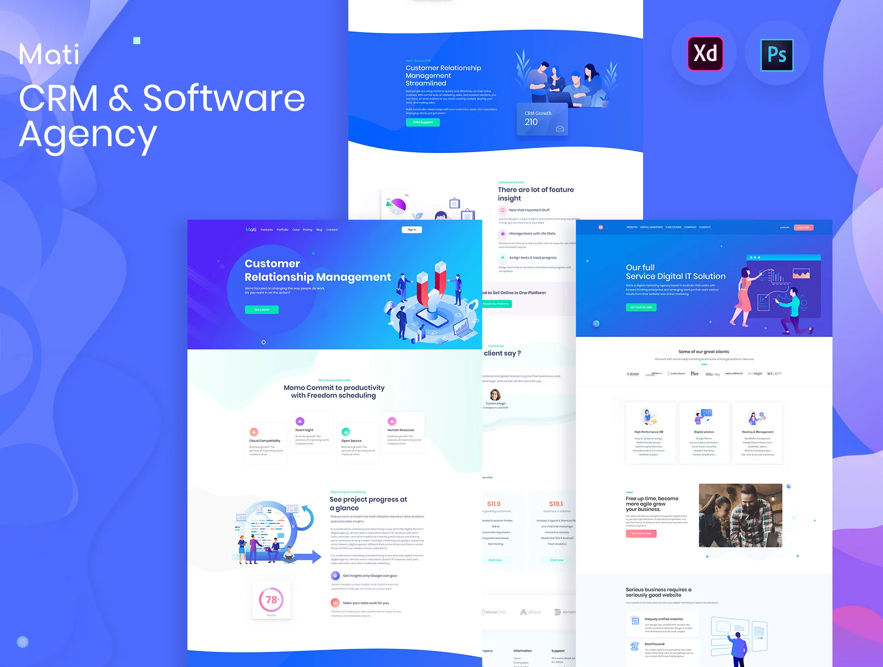 CRM & Software Agency Template
