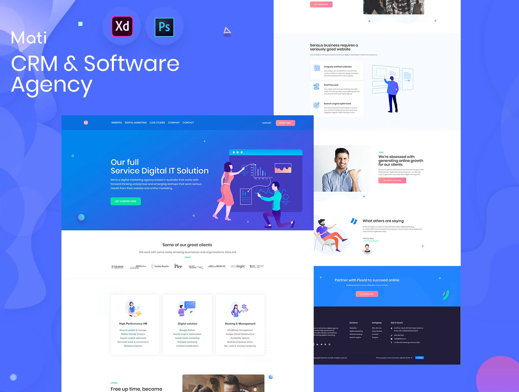 CRM & Software Agency Template 2