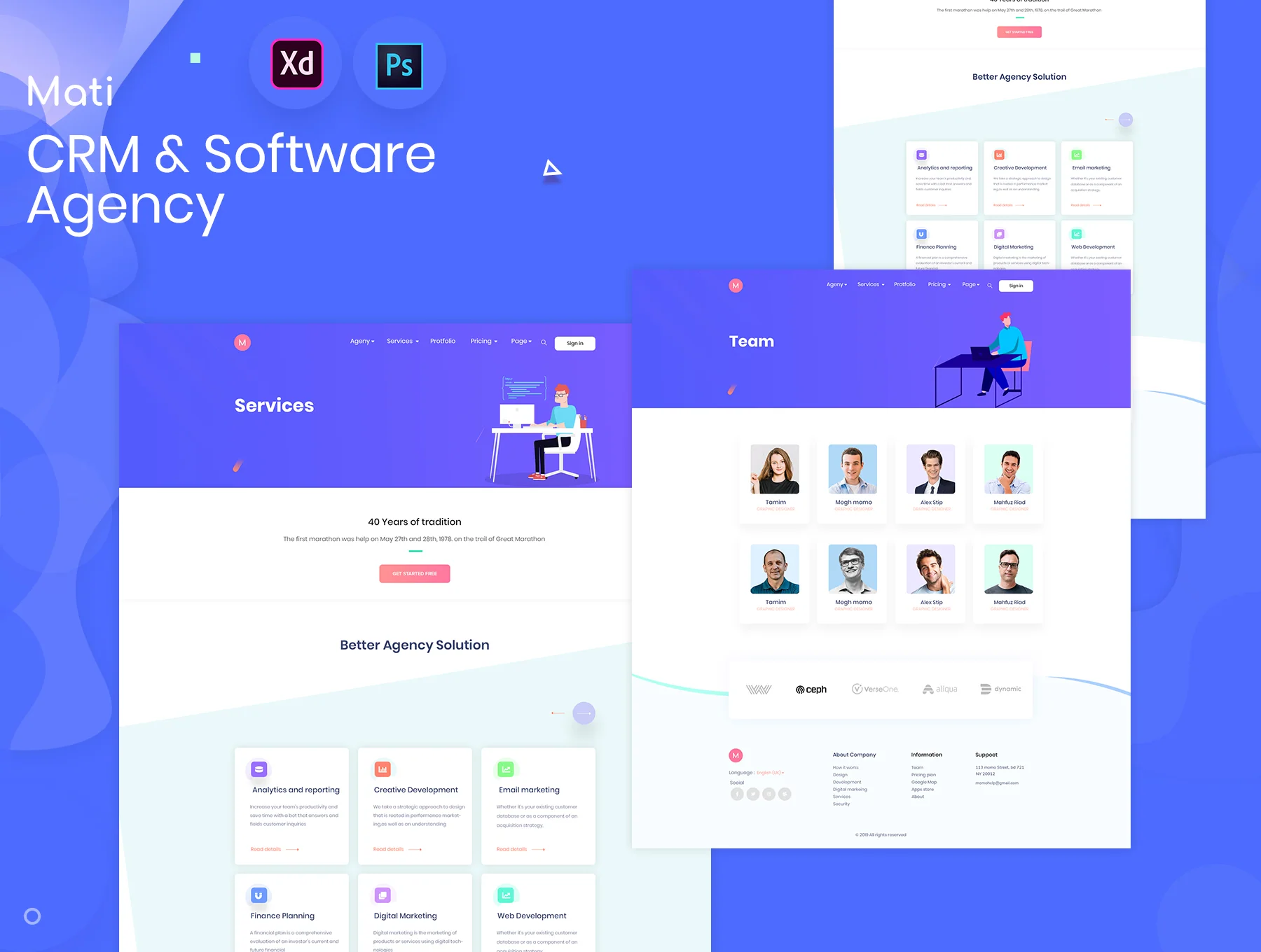 CRM & Software Agency Template 4