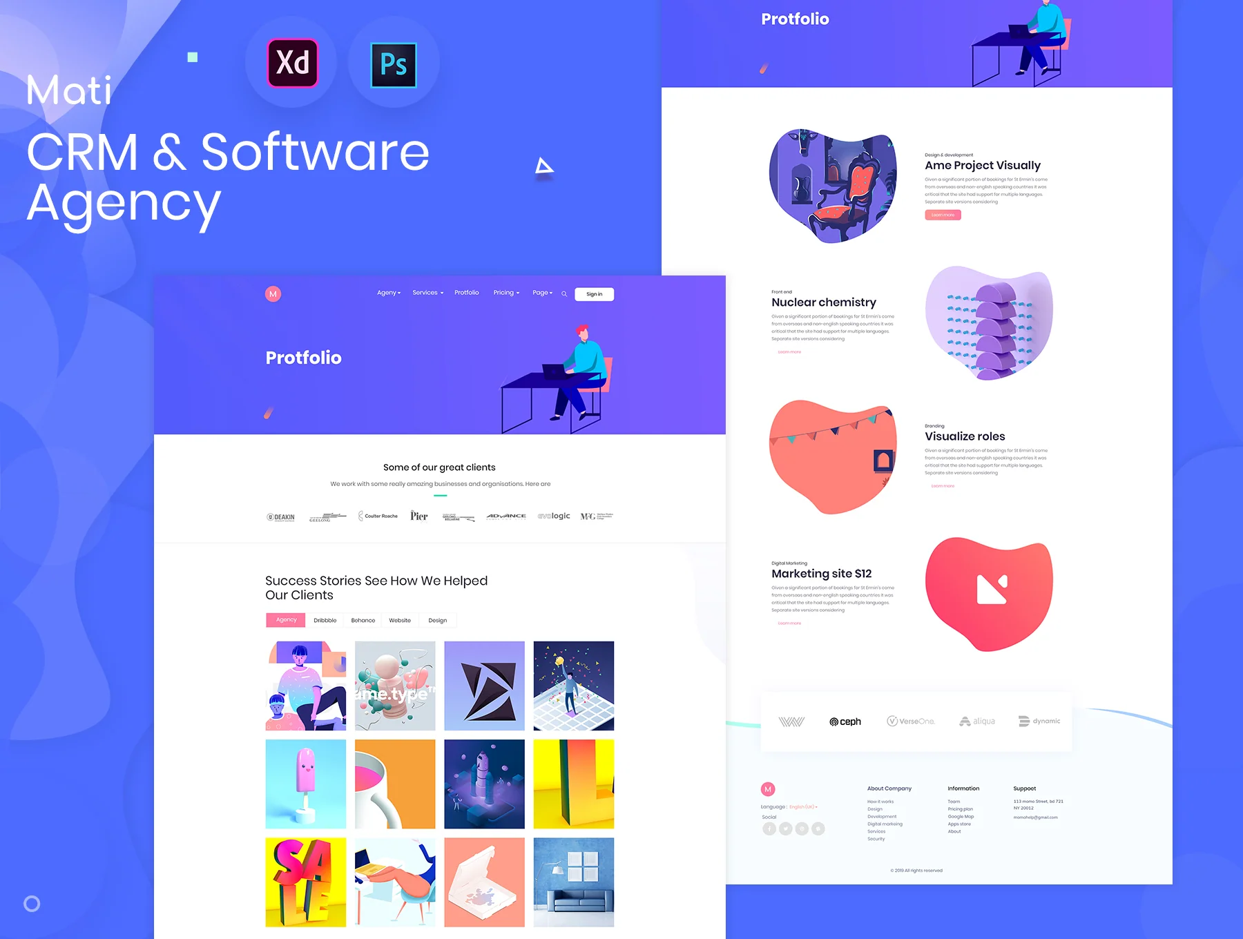 CRM & Software Agency Template 5
