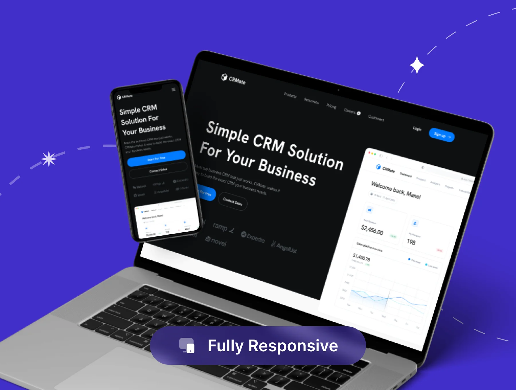 CRMate - CRM Website UI Kit 4